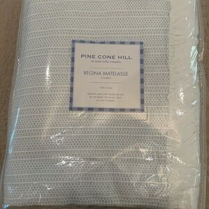 Brand NEW never opened Pine Cone Hill Regina Matelasse King coverlet